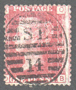 Great Britain Scott 33 Used Plate 138 - OB - Click Image to Close